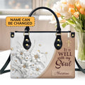 Personalized Leather Handbag With Handle