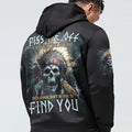 Native Skull 3D All Over Hoodie Piss Me Off