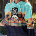 Messy Bun 3D All Over Hoodie Salty Lil' Beach