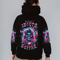 Reaper Skull 3D All Over Hoodie So Many Idiots