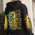 Neon Rose Skull 3D All Over Hoodie The Good Girl In Me