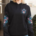 Triangle Rose Skull 3D All Over Hoodie The Good Girl In Me