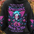 Skull Rose Wings 3D All Over Hoodie The Good Girl In Me Got Tired