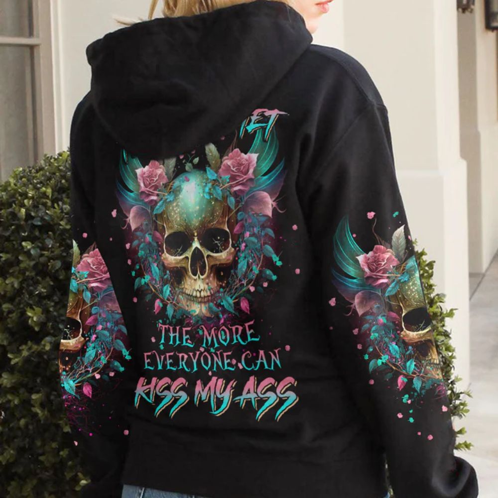 Rose Skull 3D All Over Hoodie The Older I Get